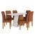 Conjunto Sala De Jantar 6 Cadeiras áquila Cinam/carrara Bc/terrac - Ma Cinamo/carrara Branco/terracot
