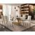 Conjunto Sala de Jantar Lara 6 Cadeiras Berlim Rufato Veludo creme, Off white, Imbuia