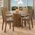 Conjunto Sala de Jantar Madesa Maya Mesa Tampo de Vidro com 4 Cadeiras Rustic/Bege Marrom