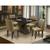 Conjunto Sala de Jantar Mesa e 4 Cadeiras Napoli Dobuê CastanhoPretoKaki MTL