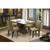 Conjunto Sala de Jantar Mesa e 4 Cadeiras Napoli Dobuê CastanhoOff WhiteKaki MTL