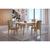 Conjunto Sala de Jantar Mesa Liz 120cm com Vidro Canto Reto e 4 Cadeiras Athenas Moderna Vel. Capuccino Off White Imbuia Serig. O