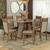 Conjunto Sala de Jantar Mesa Tampo de Madeira 6 Cadeiras Beverly Madesa Rustic/Crema/Sintético Bege