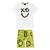 Conjunto Teen Masculino Camiseta + Bermuda Lemon 81338 Branco