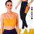 Conjunto Top fitness ALÇA FINA bojo Feminino + CALÇA leg LEGGING BOLSOS Academia Corrida 626 Laranja