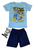 Conjunto Verão Masculino Boys Let's Play Now Azul claro