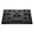 Cooktop 5 Bocas Dako Mesa de Vidro e Tripla Chama Supreme Bivolt Preto