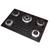 Cooktop 5 Bocas Tripla Chama Mesa de Vidro 6mm Fogatti Preto