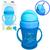 Copo Com Canudo Infantil Para Bebê 240ml De Silicone Transição Tampa Protetora Livre BPA UNIK Baby LEX