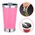 Copo Termico 473mL Cerveja Com Tampa E Abridor Inox Parece Dupla AK5007 Pink