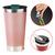 Copo Termico 473mL Cerveja Com Tampa E Abridor Inox Parece Dupla AK5007 Rose Gold