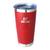 Copo Térmico com Tampa Brimex Inox 600ml Chopp, Cerveja ou Café Várias Cores + Gravação Personalizada Com Seu Nome Vermelho