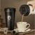 Copo térmico inox para café com tampa e alça 500ML Preto