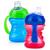 Copo Transição Infantil Kit 2 Água Leite Bebê Antivazamento Azul / Vermelho