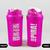 Coqueteleiras Femininas - Shaker Academia 600ml Com MixBall - Anti Vazamento  Não Pira Respira Rosa