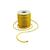 Cordão de Cetim Rabo de Rato - Multicolor/Liso - 100m/1mm Amarelo