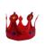 Coroa Chapéu bordado em Tecido Carnaval Festa Aniversário Cosplay príncipe princesa Fantasia Vermelho