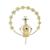Coroa de Estrelas para Nossa Senhora das Graças até 30cm  Dourado