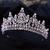 Coroa Tiara Luxo Casamento Noiva Miss Formatura Debutante Prata