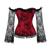 Corpete Corset Corselet Cinta Modeladora Renda Vermelho M449 Vermelho