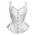 Corpete Corset Corselet Espartilho Retro Floral Alça Noiva Branco M377 Branco