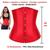 Corset Corpete Corselet Underbust Cinta Modeladora Redutora Acetinado Cores Vermelho