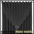 cortina blackout corta luz Fiori 6,00 x 2,60 c/voal marrom preto