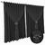 cortina blackout Fiori corta luz 7,00 x 2,40 c/voal bege preto