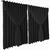 cortina blackout Livia corta luz 8,00 x 2,80 voal branco preto