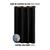 Cortina Blackout para Sala ou Quarto PVC (plástico) UMA FOLHA Rústica 1,40 x 1,00M com 100% Blecaute PRETO