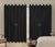 Cortina Blackout PVC 4,00x2,60 Com Tecido Voil Sala e Quarto Fivela Cromada Várias Cores Preto