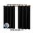 Cortina Blackout Sala ou Quarto PVC (plástico) Rústica 100% Blecaute 2,80M x 1,60M Tecido Grosso PRETO