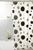 Cortina Box Banheiro Antimofo Peva 180x160cm C/ Ganchos - Estampas Decorativas - Uzoo Bolas Pretas