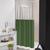 Cortina Box Banheiro Para Varão Impermeável Com Visor Verde