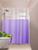 Cortina Box com Visor Em PVC Para Banheiro Anti Mofo Com Ganchos Lilás