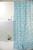 Cortina Box Para Banheiro PVC 198X180cm Impermeável Uzoo Estampa Decoração Chuveiro Pastilhado AZUL
