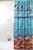 Cortina Box Para Banheiro PVC 198X180cm Impermeável Uzoo Estampa Decoração Chuveiro Golfinhos Mar Azul