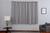 Cortina de Jacquard Pérola Luxo Semi Blackout para Decoração de Sala Quarto Escritório 2,00m x 1,70m Estampada Listrada Preta e Cinza