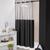 cortina de plástico cortina para box cortina pra banheiro cortina pvc 1,40x1,90m preto