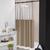 cortina de plástico cortina para box cortina pra banheiro cortina pvc 1,40x1,90m avelã