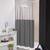 cortina de plástico cortina para box cortina pra banheiro cortina pvc 1,40x1,90m cinza