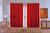 cortina jacquard luxo em tecido semi blackout sala 5,00x2,80 vermelho