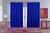 cortina jacquard luxo em tecido semi blackout sala 6,00x2,80 azul royal