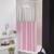 Cortina Para Box Banheiro 100% PVC Impermeável Várias Cores Rosa