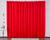 Cortina para Decoração de Sala Quarto Escritório Malha Gel com Ilhós Lisa 2,00m x 1,60m Vermelha