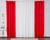 Cortina para Decoração de Sala Quarto Porta Balcão Malha Gel com Ilhós Lisa 6,00m x 2,80m Vermelha e Palha