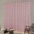 cortina para sala jacquard tecido semi blackout 4,00x2,50 rose