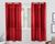 Cortina Para Sala Quarto 2,00m x 1,40m Microfibra Lisa Color Vermelho