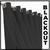 cortina pé direito blackout Fiori 5,50 x 3,50 tecido palha preto