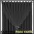 cortina pé direito tecido Fiori 5,00 x 3,20 c/voal cinza preto